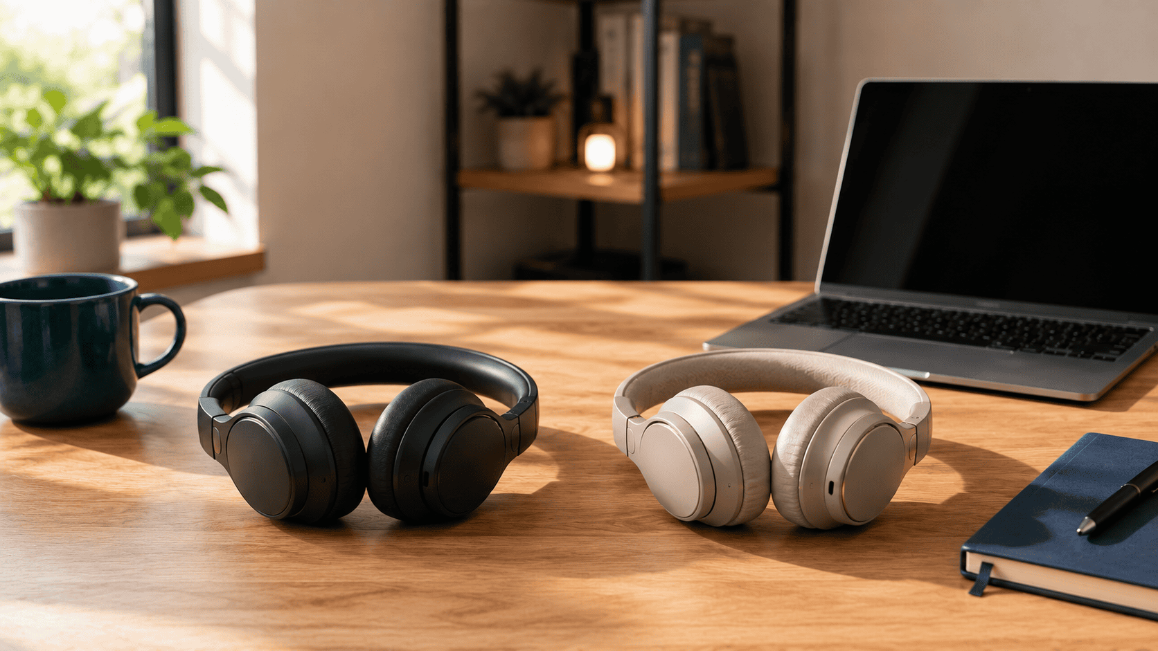 Sony WH-1000XM5 vs Bose QC45 — two premium ANC headphones compared for hybrid work