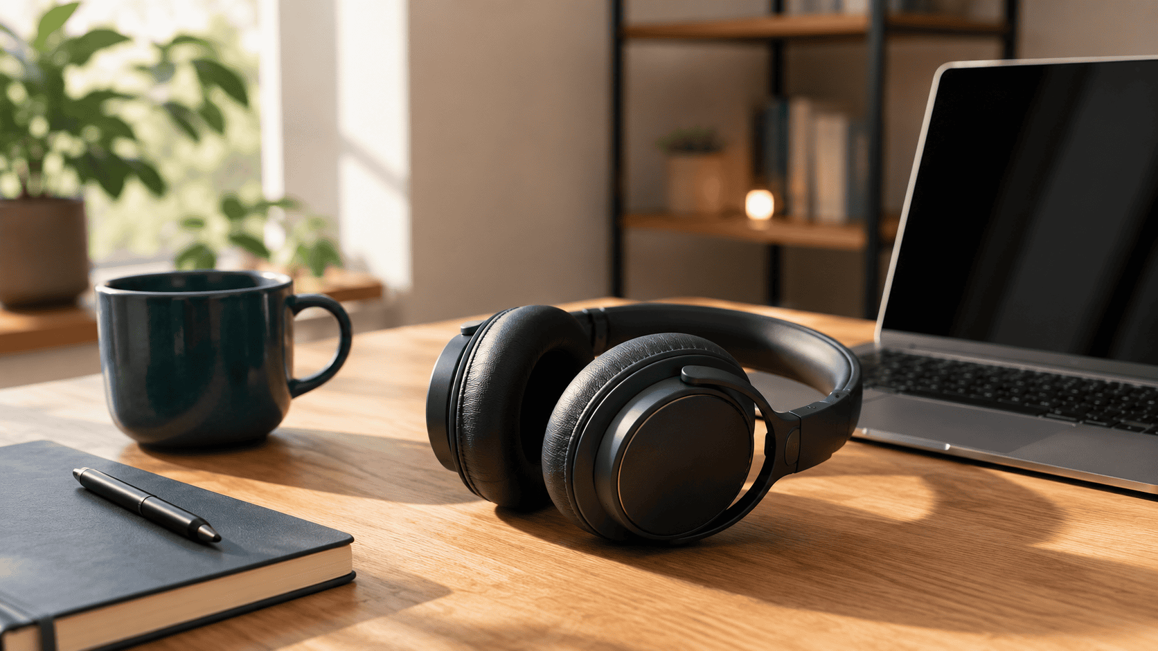 Sony WH-1000XM5 review — premium ANC headphones on a home office work desk