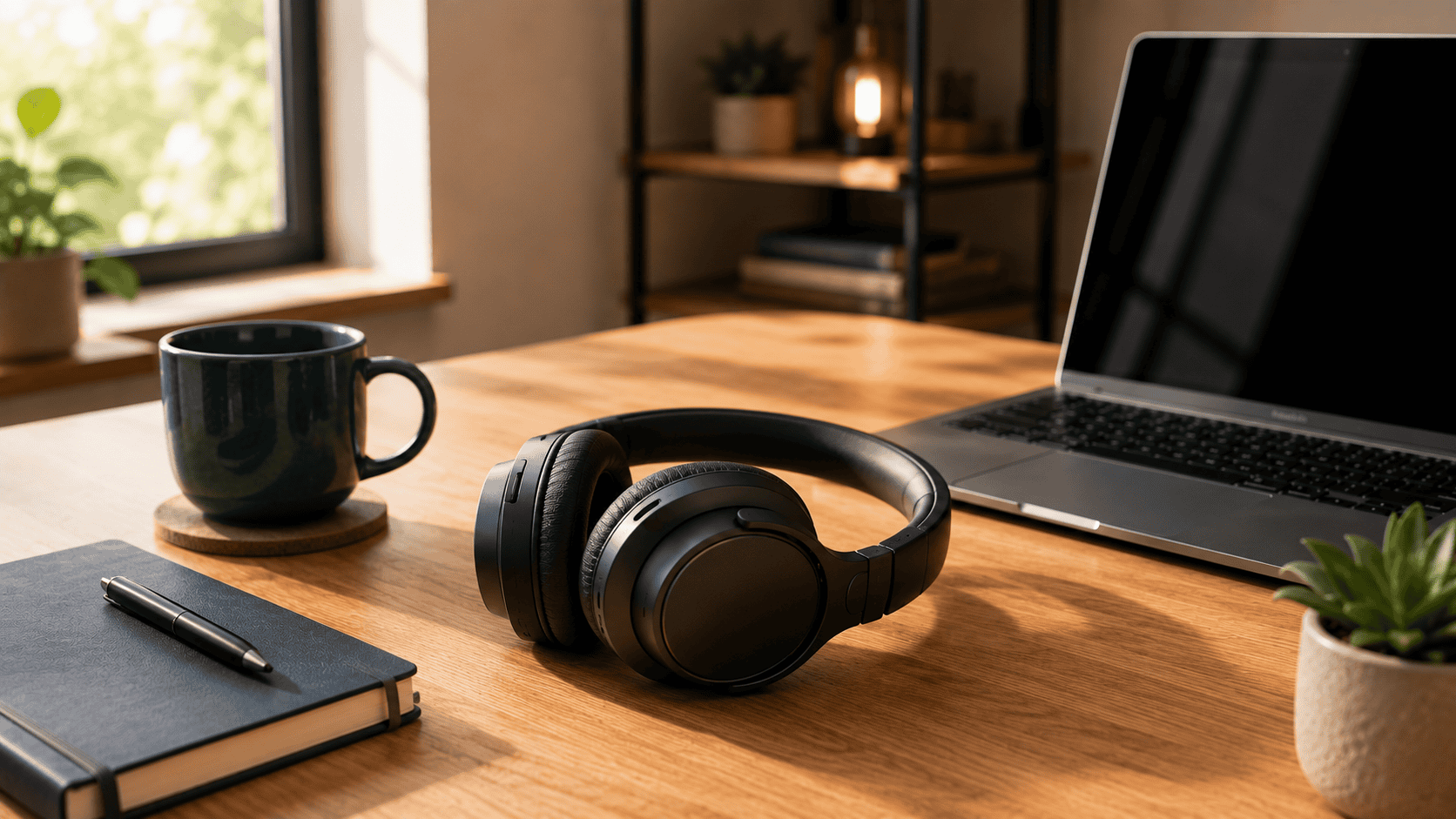 Sony WH-1000XM5 review — premium ANC headphones on a home office work desk