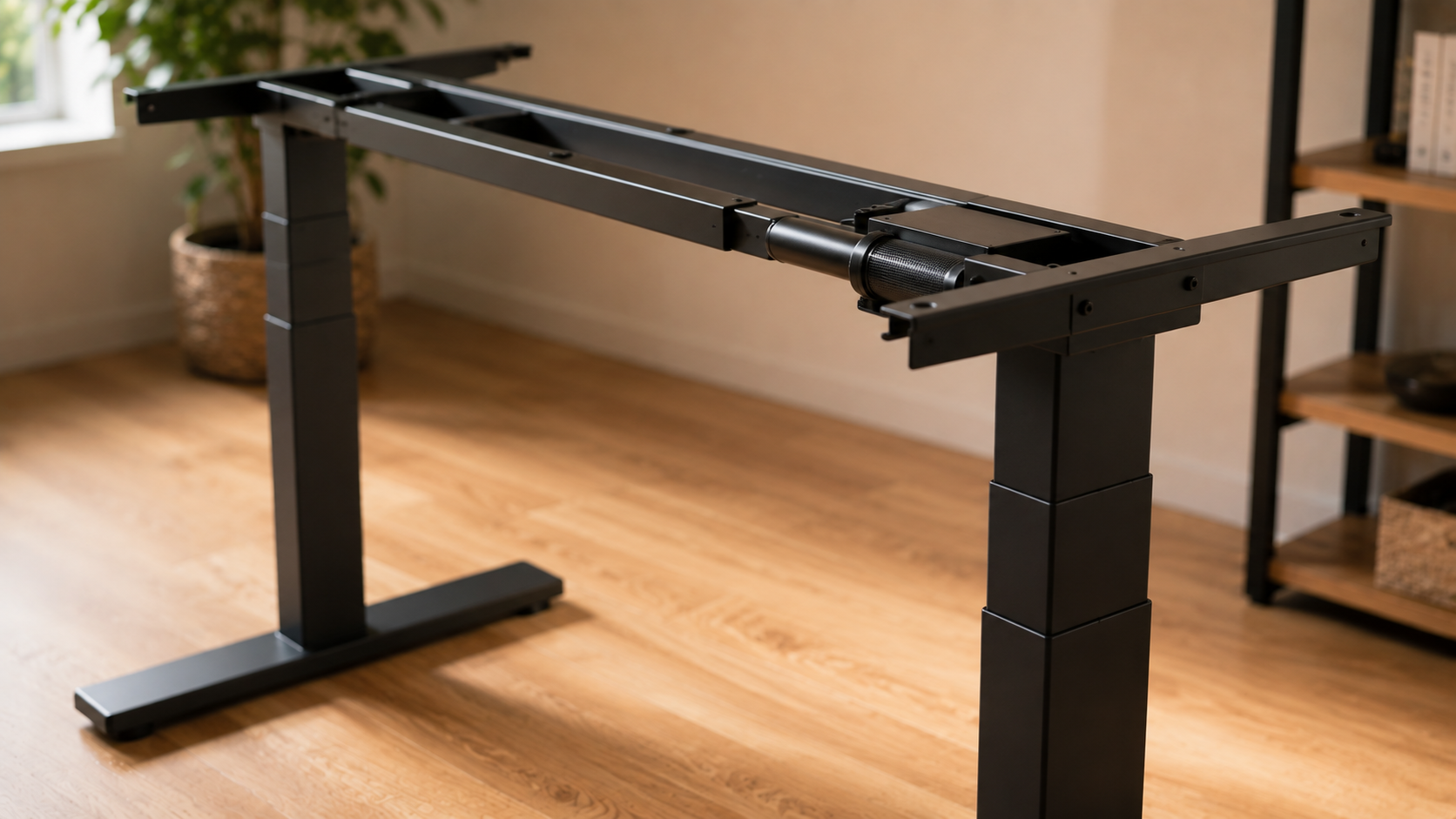 Fezibo vs FlexiSpot E7 — two budget standing desks compared side by side